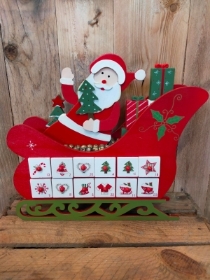 Santa sleigh advent calendar